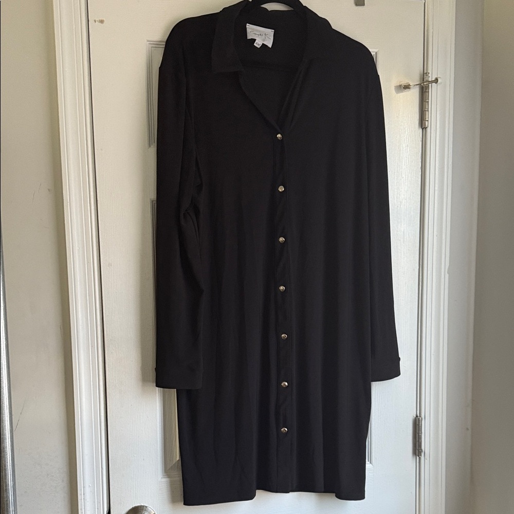 Elegant Black Long Sleeve Dress